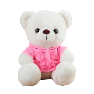 Плюшевая кукла милый медвежонок 25 см высотой Tak Bebe, розовый/белый