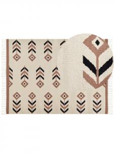 Beliani Килим NIAVAN бежево-черного цвета - (Ш) 200 x (Д) 300 см