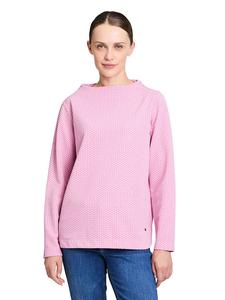 BETTY & CO Футболка с длинными рукавами розово-серо-коричневого цвета