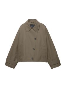 Пальто межсезонное Pull&Bear, зеленый