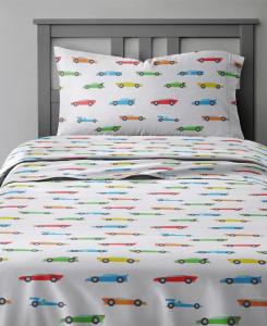 Детский комплект постельного белья из микрофибры, 4 предмета - размер полный CGK Unlimited, Racecars, Full