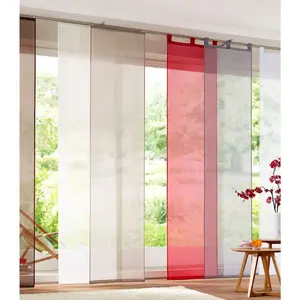 Моя домашняя раздвижная штора Xanten с липучкой, 2 шт., комплект из 2 частей, с крепежными аксессуарами, ширина 57 см, перегородка для комнаты, современная My Home, кремовый