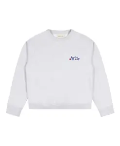 Свитшот с цветочным принтом и свободным кроем. Bram'S Fruit, серый