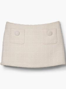 Marc Jacobs твидовая юбка мини, нейтральный