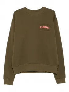 Толстовка с логотипом Marni, зеленый