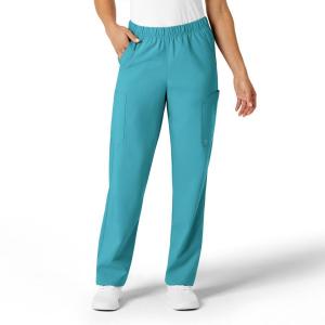 Унисекс многофункциональные медицинские брюки-карго Petite W123 Wink, Teal blue