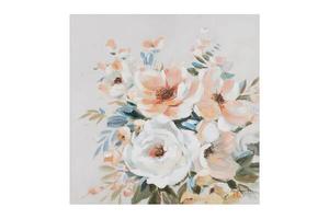 Акриловая картина ручной работы KUNSTLOFT Flower Greetings цвет grau/multicolor