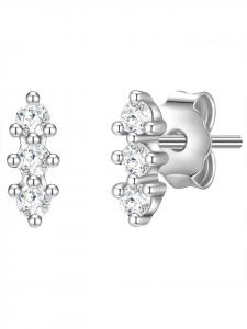 Glanzstücke München Серебряные серьги-гвоздики с топазами