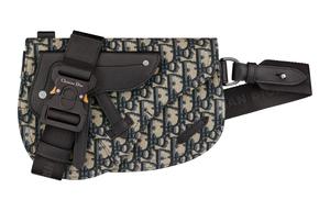 Жаккардовая холщовая сумка-седельная сумка, поясная сумка, слинг-сумка, холщовая сумка, сумка через плечо, кроссбоди мужская DIOR, gift set(basic set+box+shopping bag)