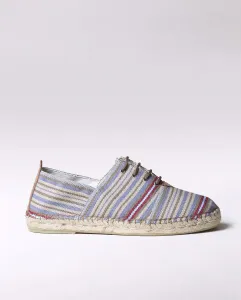 Мужские хлопковые эспадрильи со шнурками и полосатым принтом Toni Pons, синий