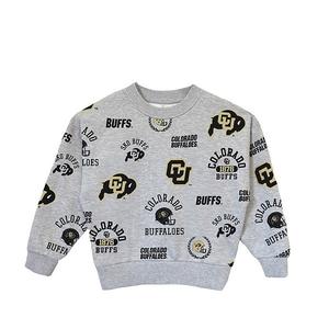 Детская толстовка heather gray colorado buffaloes always on repeat Gameday Couture