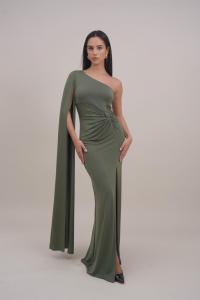 Платье WAL G. BRAX CAPE SLEEE, Dark Khaki/Khaki