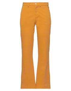 Брюки (+) People, желто-оранжевый