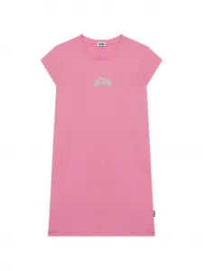 Платье-футболка с вышитым логотипом Gcds Kids, розовый
