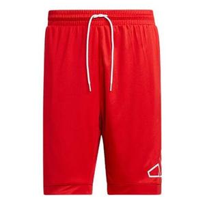 Шорты big logo short logo printing sports shorts red Adidas, красный