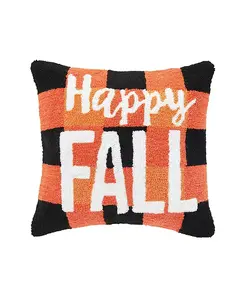 Декоративная подушка с крючком «Счастливая осень», 18 x 18 дюймов C&F Home, orange