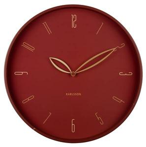 Настенные часы Karlsson Wall, 40x40x40 см, красный