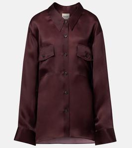 Шелковая рубашка Matteo Khaite, Almandine