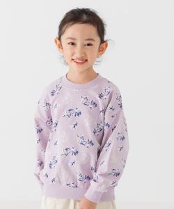 Флисовая толстовка из 100% хлопка с принтом по всей поверхности Chil2, цвет B Flower/Lavender