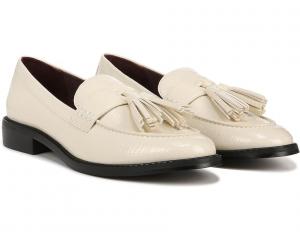 Туфли на плоской подошве Franco Sarto Carolynn Slip-On Tassel Loafers, белый
