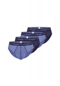 Трусы/трусы миди, набор из 4 шт мужские Старт Sloggi, цвет Blau / Dunkelblau
