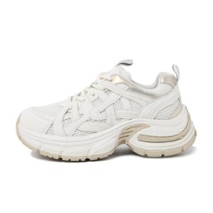 Низкие массивные кроссовки с амортизацией, увеличивающие рост, женские, цвета экрю CAMEIDO, Ecru