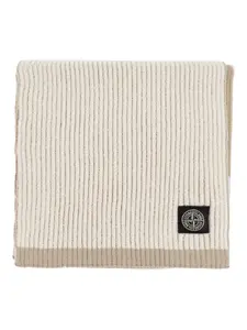 Шарф с нашивкой-логотипом Stone Island, нейтральный