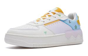 Кроссовки для скейтбординга женские с низким верхом белые/розовые/синие 361°