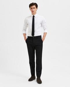 Однотонные мужские костюмные брюки узкого кроя Selected, черный