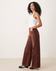 Джинсы с широкими штанинами из денима цвета «выжженный оранжевый» Wrangler