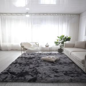 Budis Ковер 100х200 см для спальни/гостиной, современный светлый люкс, длинный ворс, плюш, полное покрытие, детская зона