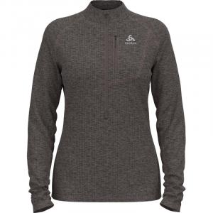 Водолазка среднего слоя с застежкой-молнией на 1/2 дюйма Odlo, цвет iron melange