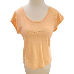 Футболка Spring Shimmer персикового цвета ESQUALO