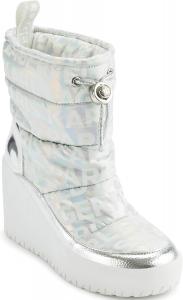 Ботинки KARL LAGERFELD Women's Berdina Wedge Slip-on Boots, Silver Irridescent