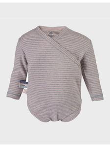 OrganicEra Детский боди с длинными рукавами в стиле пеленки, розового меланжа