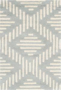 SAFAVIEH Chatham Collection ковер 61 x 92 см Grey/Ivory CHT744E ручной работы геометрический премиум шерстяной