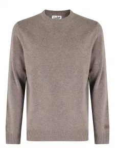 Свитер Regent с круглым вырезом Mc2 Saint Barth, коричневый