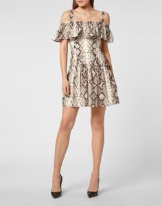 Мини-платье PHILIPP PLEIN, цвет python