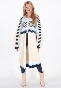 Кардиган usha Cardigan, Cream Multicolor/Beige