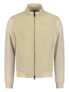 Замшевый бомбер Borrelli, нейтральный