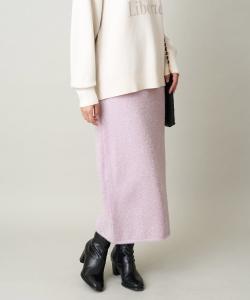 Юбка из перьев ламе Avv, цвет Pink