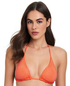 Женский классический треугольный бикини-топ с отделкой стразами Red Carter, Stop Light