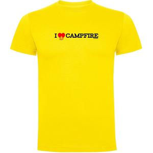 Футболка Kruskis I Love Campfire, желтый