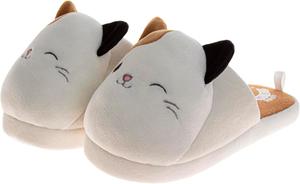 Мягкие и теплые домашние тапочки-сандалии Squishmallows для детей и взрослых (размеры 11-1 (маленький ребенок) / 2-5 (старший ребенок) / 5-12 (взрослый)), черный