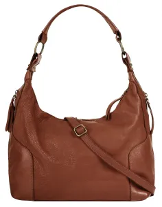 Шоппер Samantha Look, натуральная кожа, производство Италия, цвет Cognac