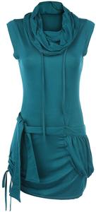 Короткое платье RED by EMP High Neck Dress, цвет petrol