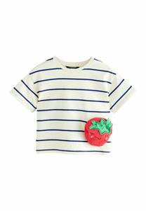 Футболка с принтом REGULAR FIT-SHORT SLEEVE BAG Next, бежевый