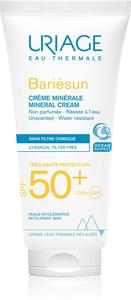 Bariésun mineral cream spf 50+ минеральный защитный крем для лица и тела spf 50+ Uriage, atsparus vandeniui 100 мл