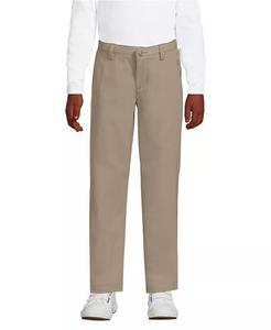 Брюки-чиносы для маленьких девочек Active Performance Lands' End, коричневый/бежевый