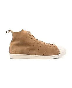 Бежевые кроссовки на шнуровке, с закругленным носком. Adidas, бежевый